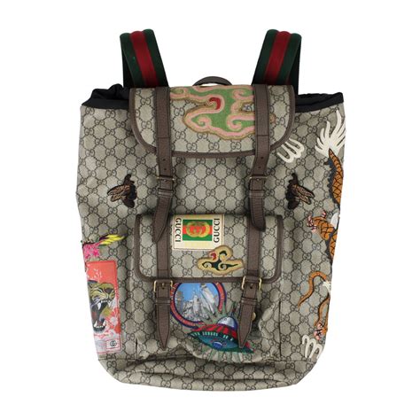 backpack with embroidery gucci